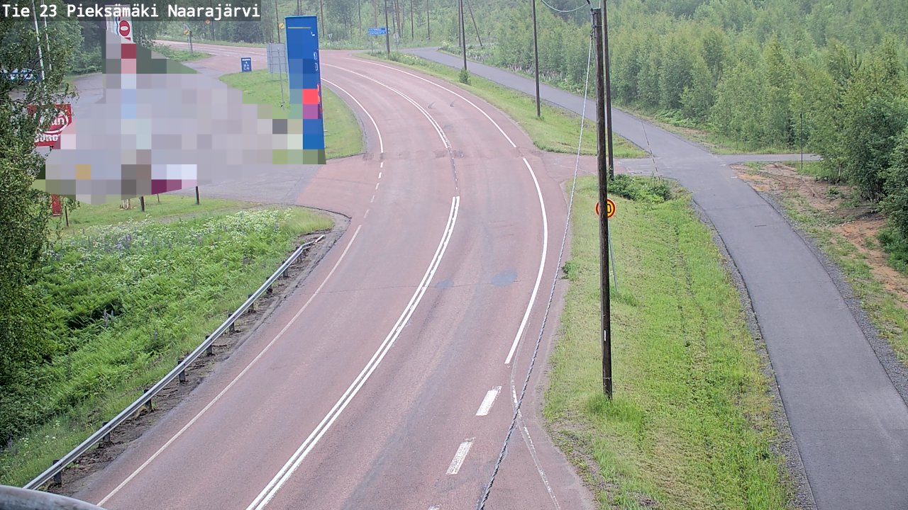 Weather Camera Image Väg 23 Pieksämäki, Naarajärvi, Pieksämäki, Etelä-Savo