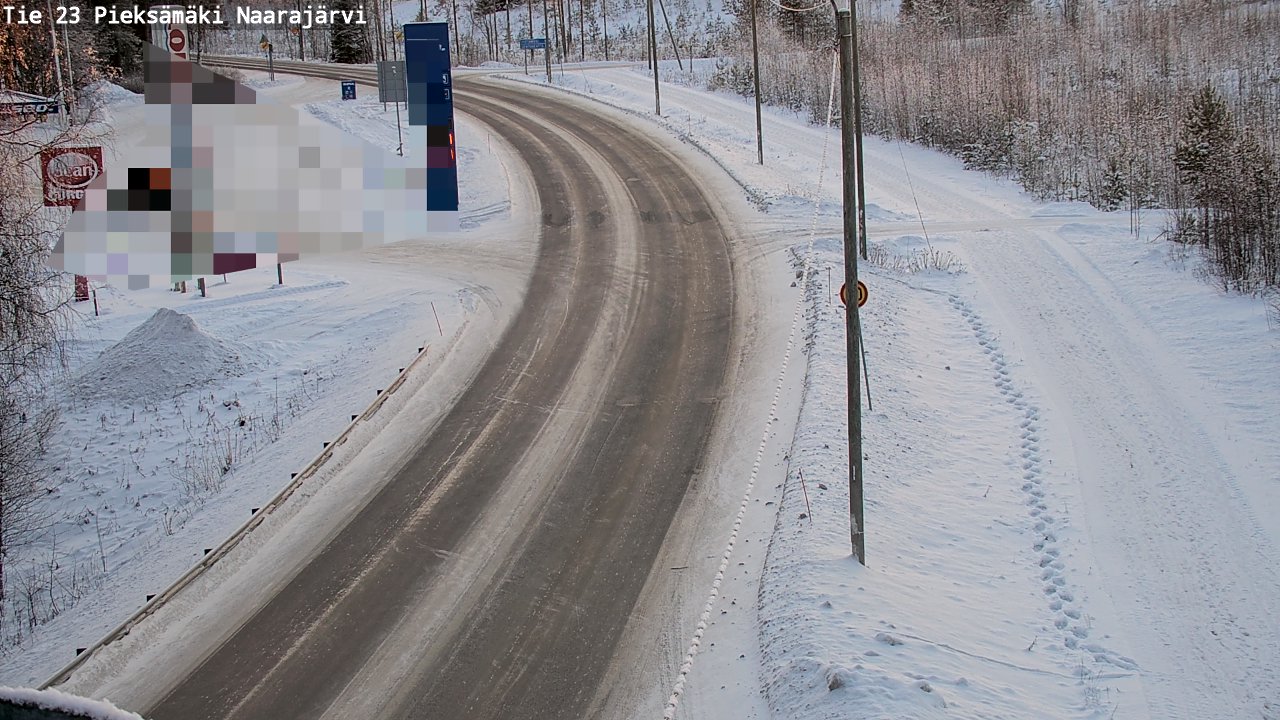 Weather Camera Image Road 23 Pieksämäki, Naarajärvi, Pieksämäki, Etelä-Savo
