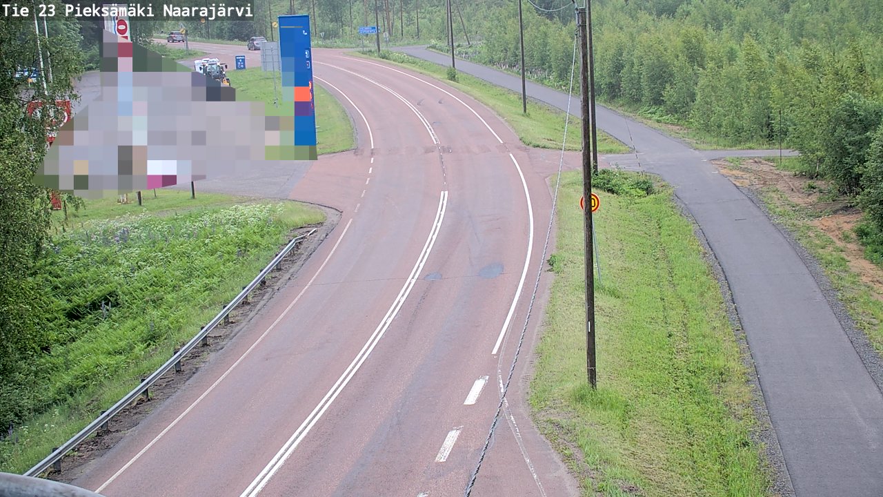 Weather Camera Image Väg 23 Pieksämäki, Naarajärvi, Pieksämäki, Etelä-Savo