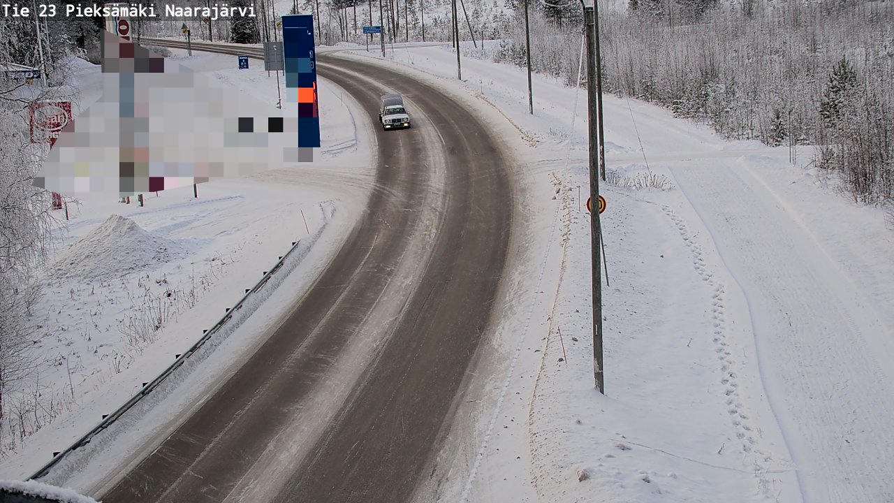 Weather Camera Image Road 23 Pieksämäki, Naarajärvi, Pieksämäki, Etelä-Savo