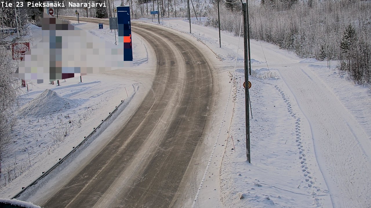 Weather Camera Image Road 23 Pieksämäki, Naarajärvi, Pieksämäki, Etelä-Savo