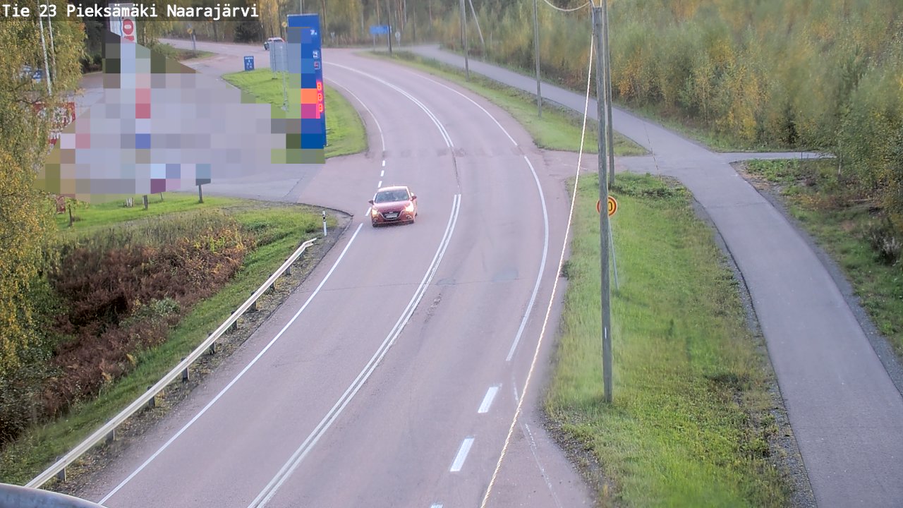 Weather Camera Image Road 23 Pieksämäki, Naarajärvi, Pieksämäki, Etelä-Savo