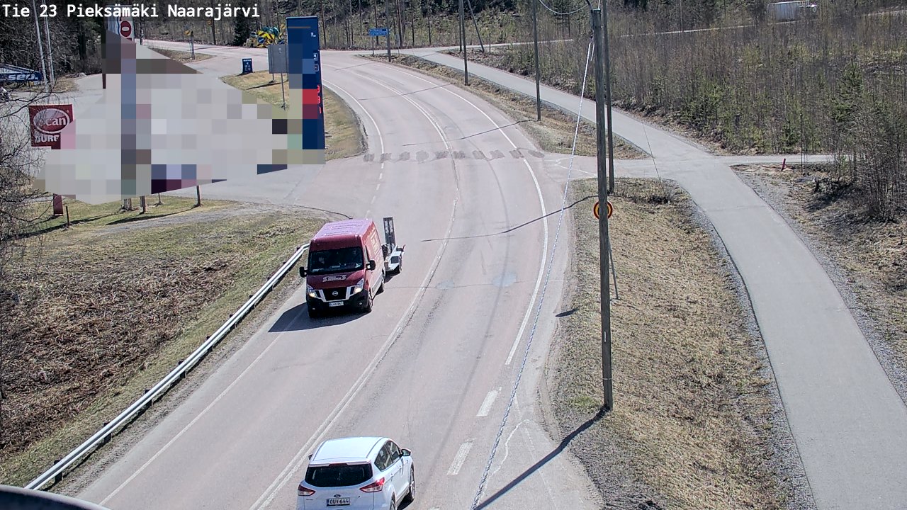 Weather Camera Image Väg 23 Pieksämäki, Naarajärvi, Pieksämäki, Etelä-Savo