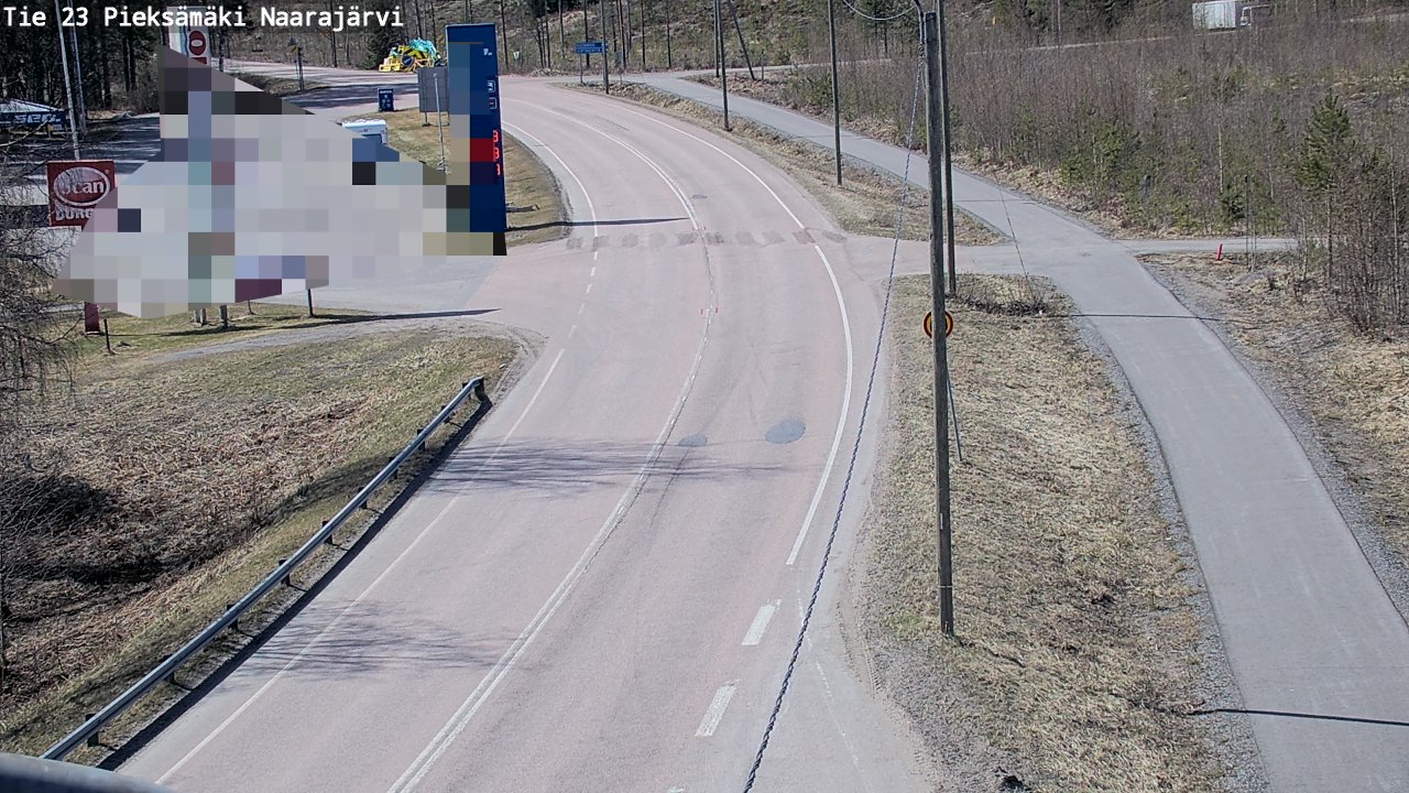 Weather Camera Image Väg 23 Pieksämäki, Naarajärvi, Pieksämäki, Etelä-Savo