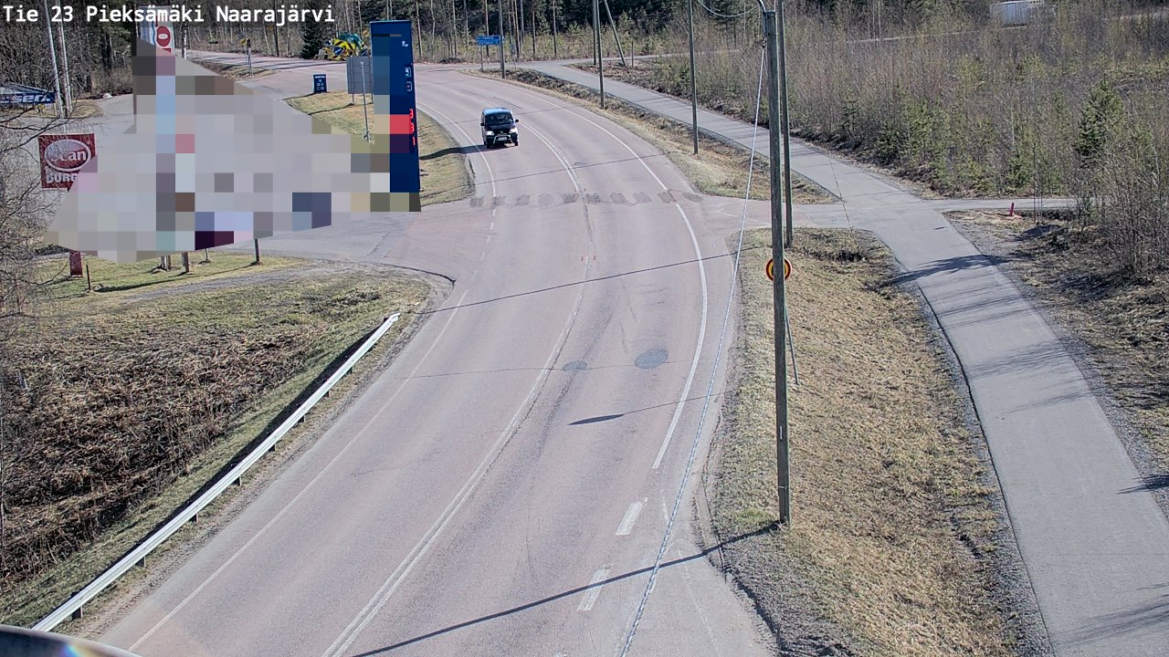 Weather Camera Image Väg 23 Pieksämäki, Naarajärvi, Pieksämäki, Etelä-Savo