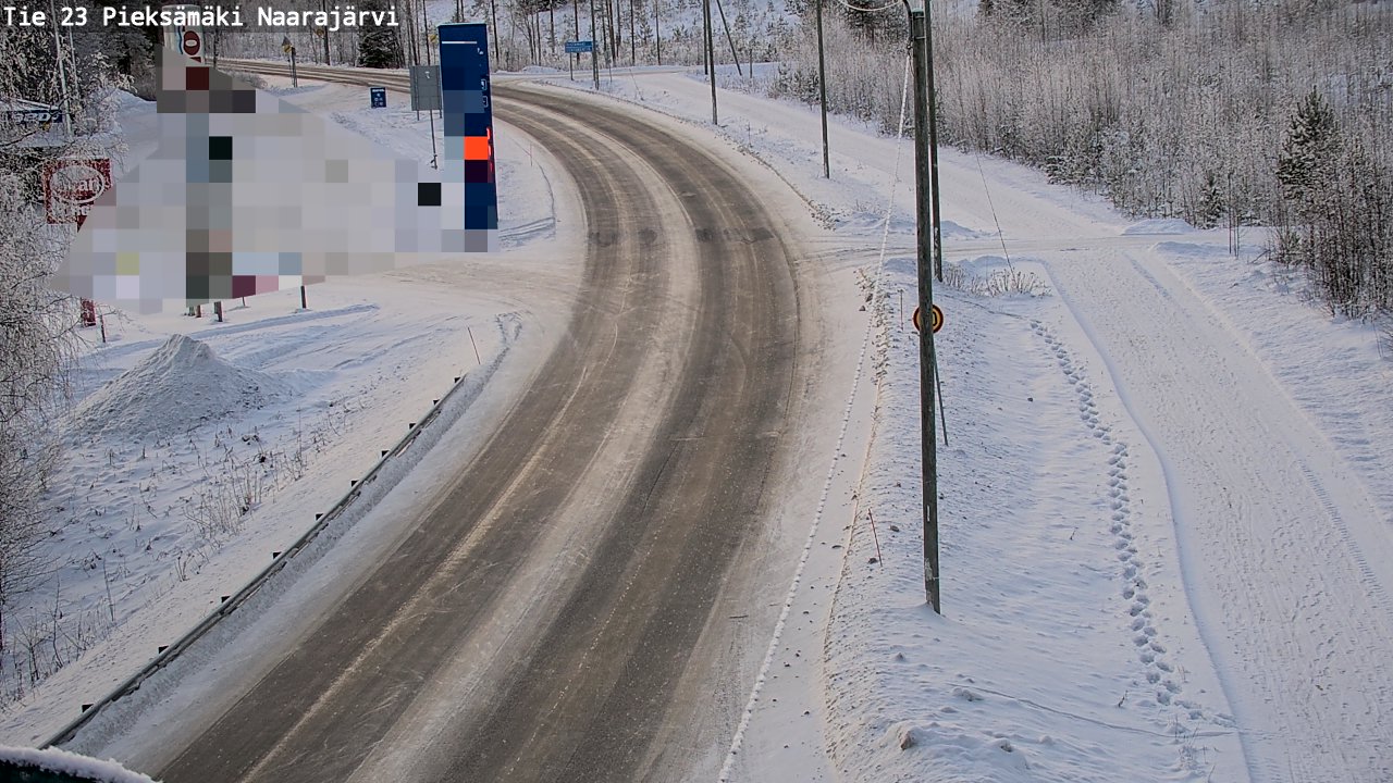 Weather Camera Image Road 23 Pieksämäki, Naarajärvi, Pieksämäki, Etelä-Savo