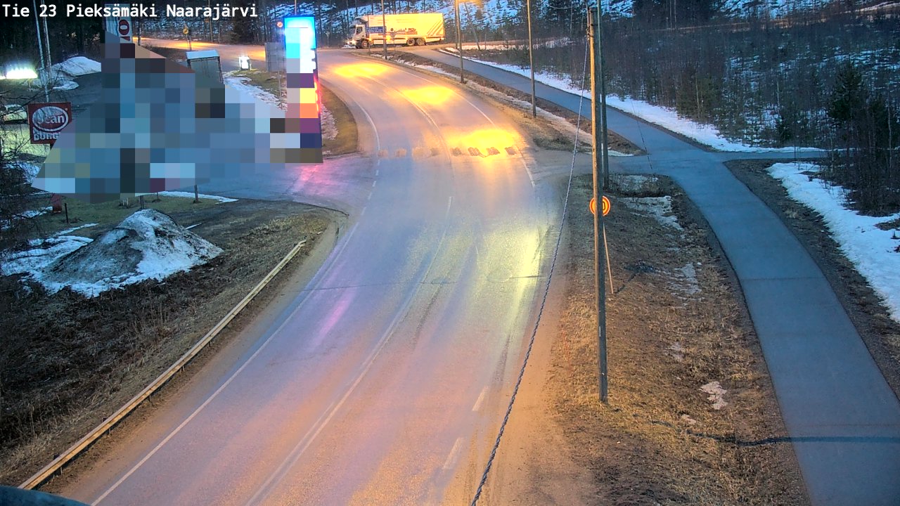 Weather Camera Image Väg 23 Pieksämäki, Naarajärvi, Pieksämäki, Etelä-Savo