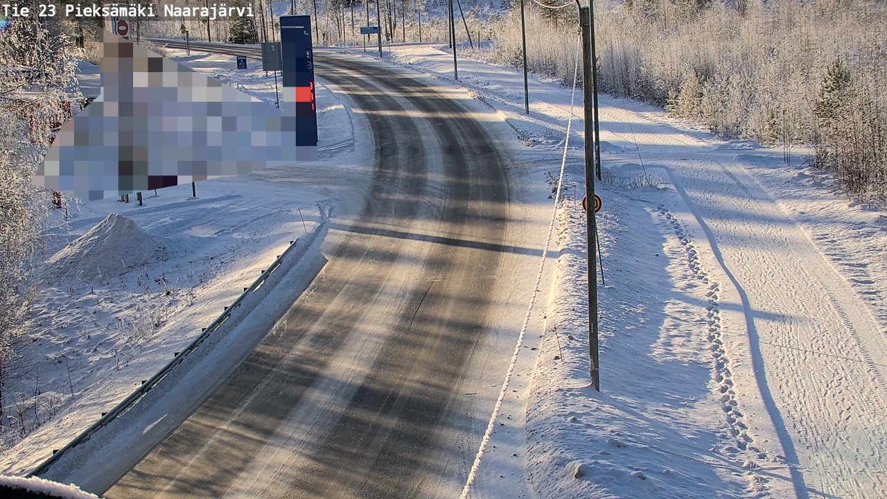Weather Camera Image Road 23 Pieksämäki, Naarajärvi, Pieksämäki, Etelä-Savo