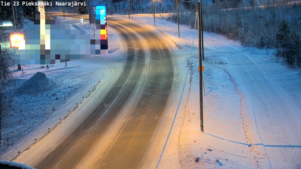 Weather Camera Image Road 23 Pieksämäki, Naarajärvi, Pieksämäki, Etelä-Savo