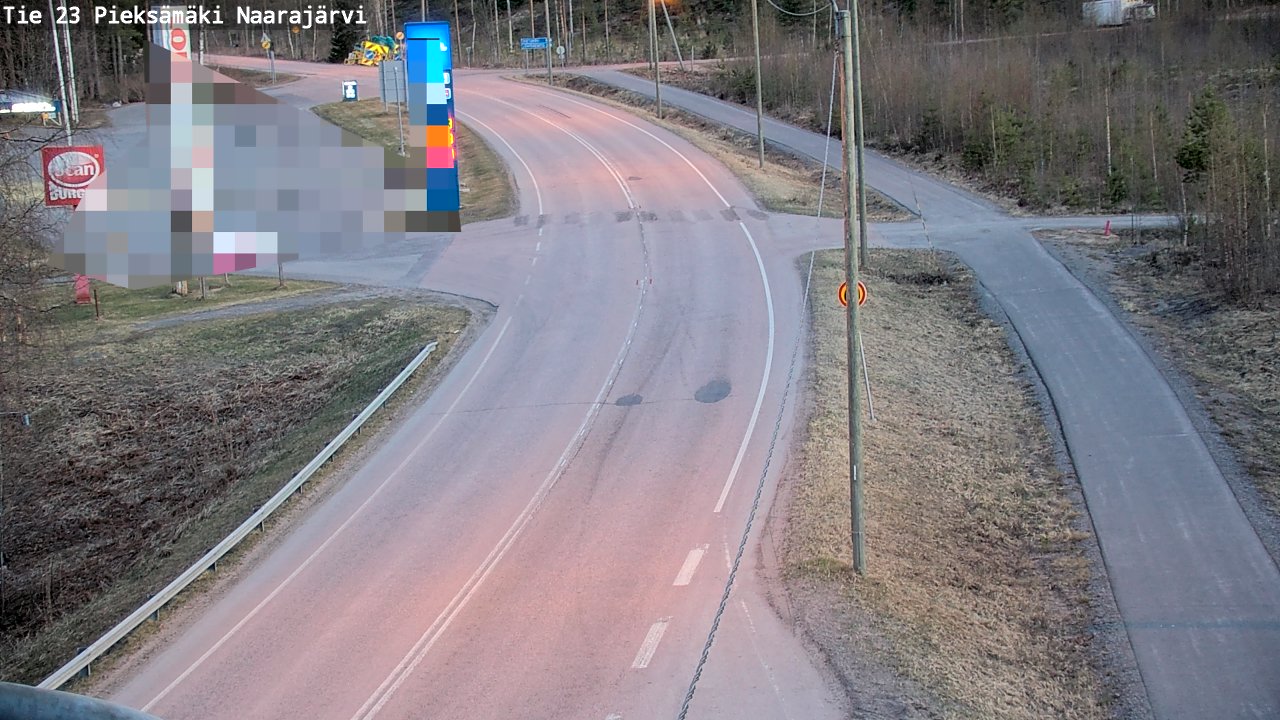 Weather Camera Image Väg 23 Pieksämäki, Naarajärvi, Pieksämäki, Etelä-Savo