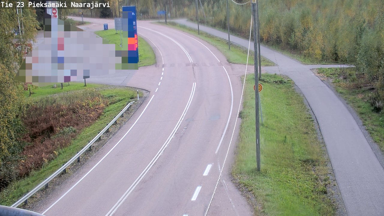 Weather Camera Image Road 23 Pieksämäki, Naarajärvi, Pieksämäki, Etelä-Savo