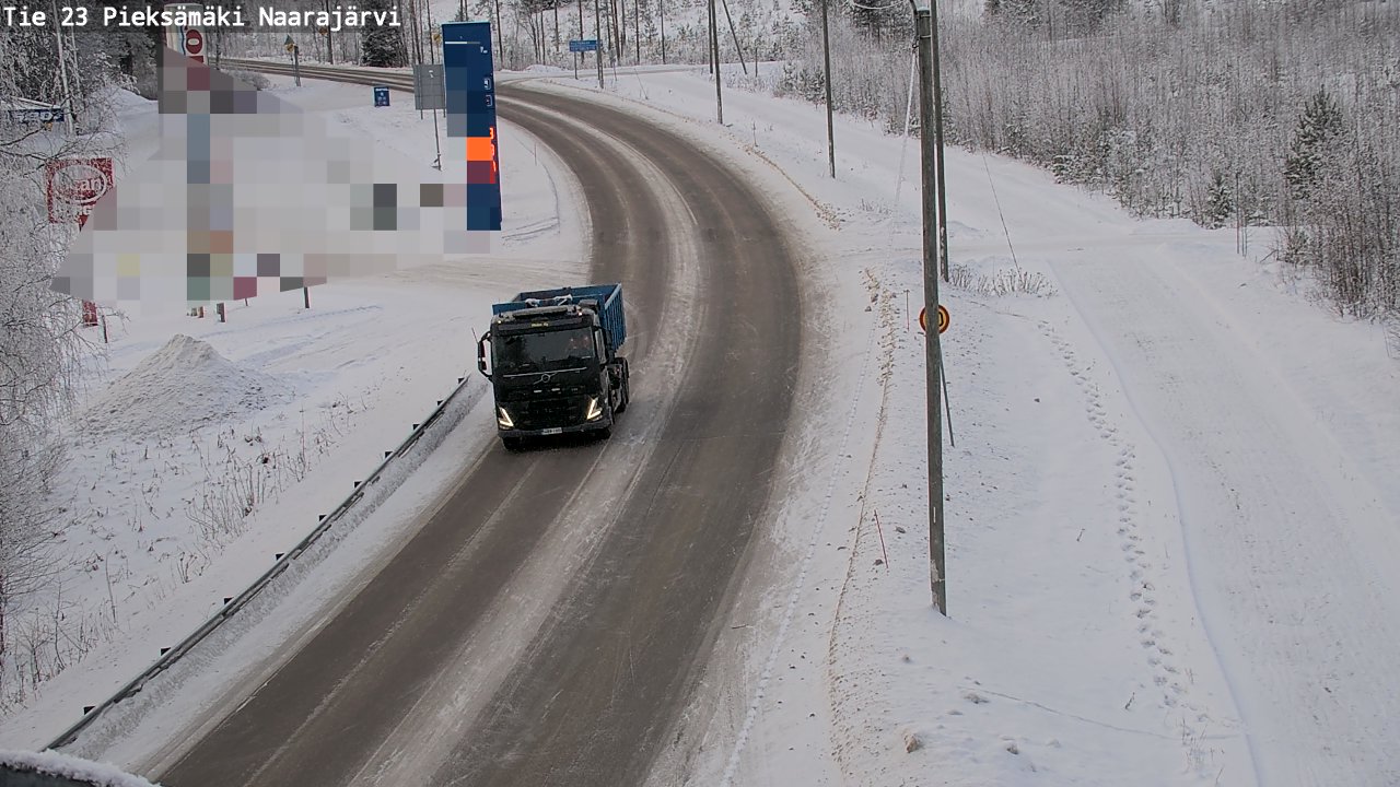 Weather Camera Image Road 23 Pieksämäki, Naarajärvi, Pieksämäki, Etelä-Savo