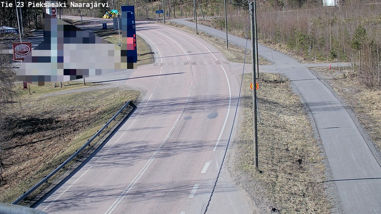 Weather Camera Image Väg 23 Pieksämäki, Naarajärvi, Pieksämäki, Etelä-Savo