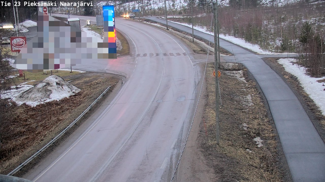 Weather Camera Image Väg 23 Pieksämäki, Naarajärvi, Pieksämäki, Etelä-Savo