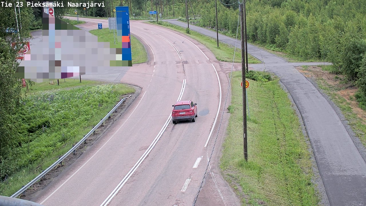 Weather Camera Image Väg 23 Pieksämäki, Naarajärvi, Pieksämäki, Etelä-Savo