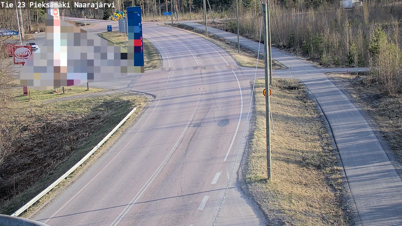 Weather Camera Image Väg 23 Pieksämäki, Naarajärvi, Pieksämäki, Etelä-Savo