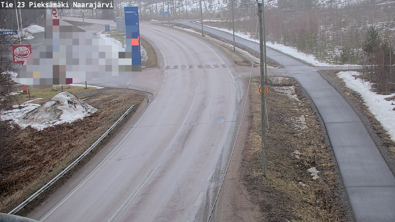 Weather Camera Image Road 23 Pieksämäki, Naarajärvi, Pieksämäki, Etelä-Savo