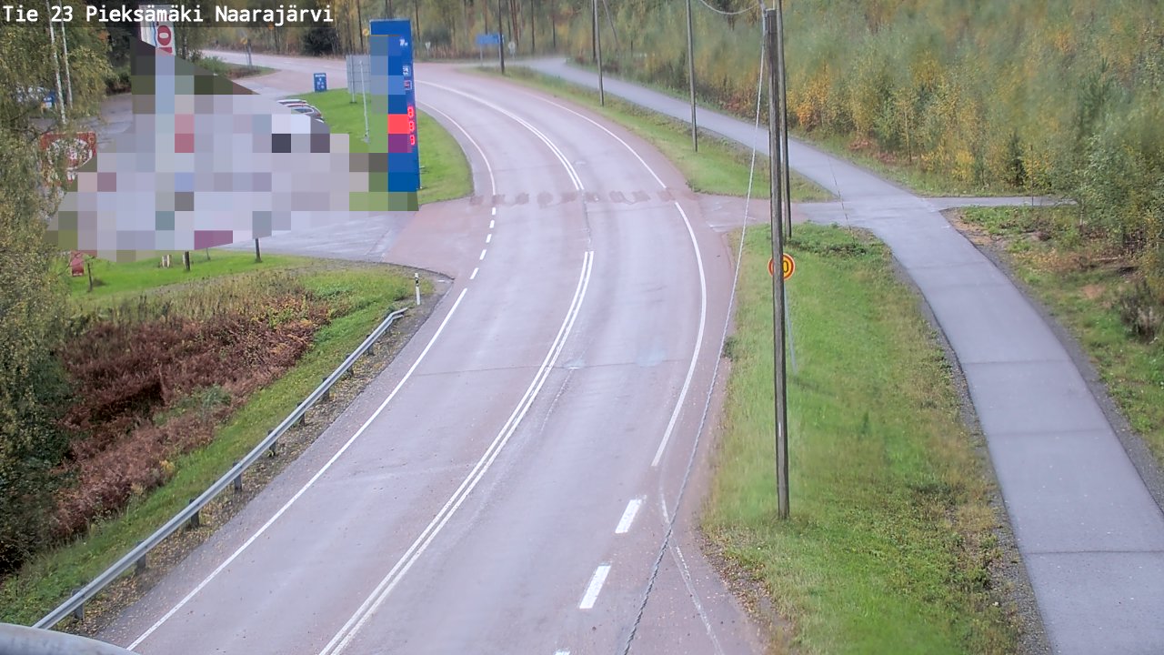 Weather Camera Image Road 23 Pieksämäki, Naarajärvi, Pieksämäki, Etelä-Savo