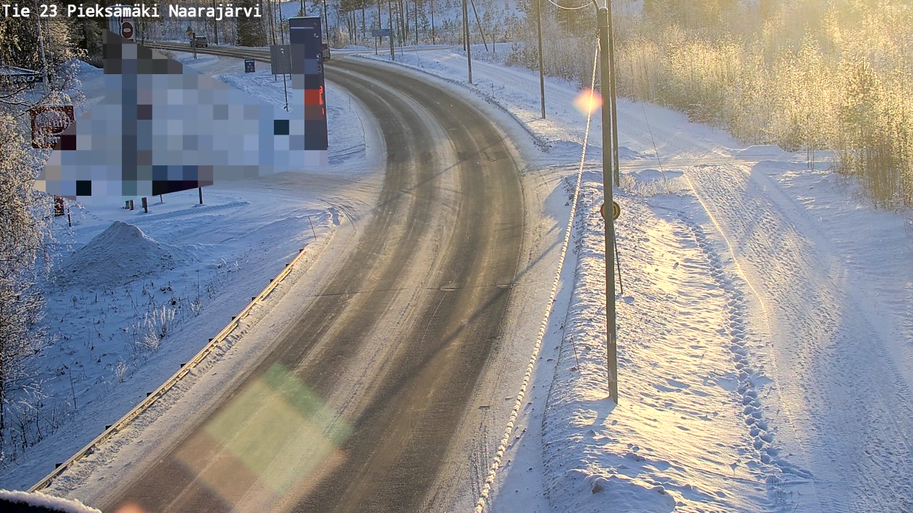 Weather Camera Image Road 23 Pieksämäki, Naarajärvi, Pieksämäki, Etelä-Savo