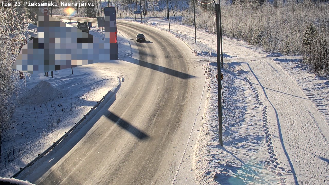 Weather Camera Image Road 23 Pieksämäki, Naarajärvi, Pieksämäki, Etelä-Savo
