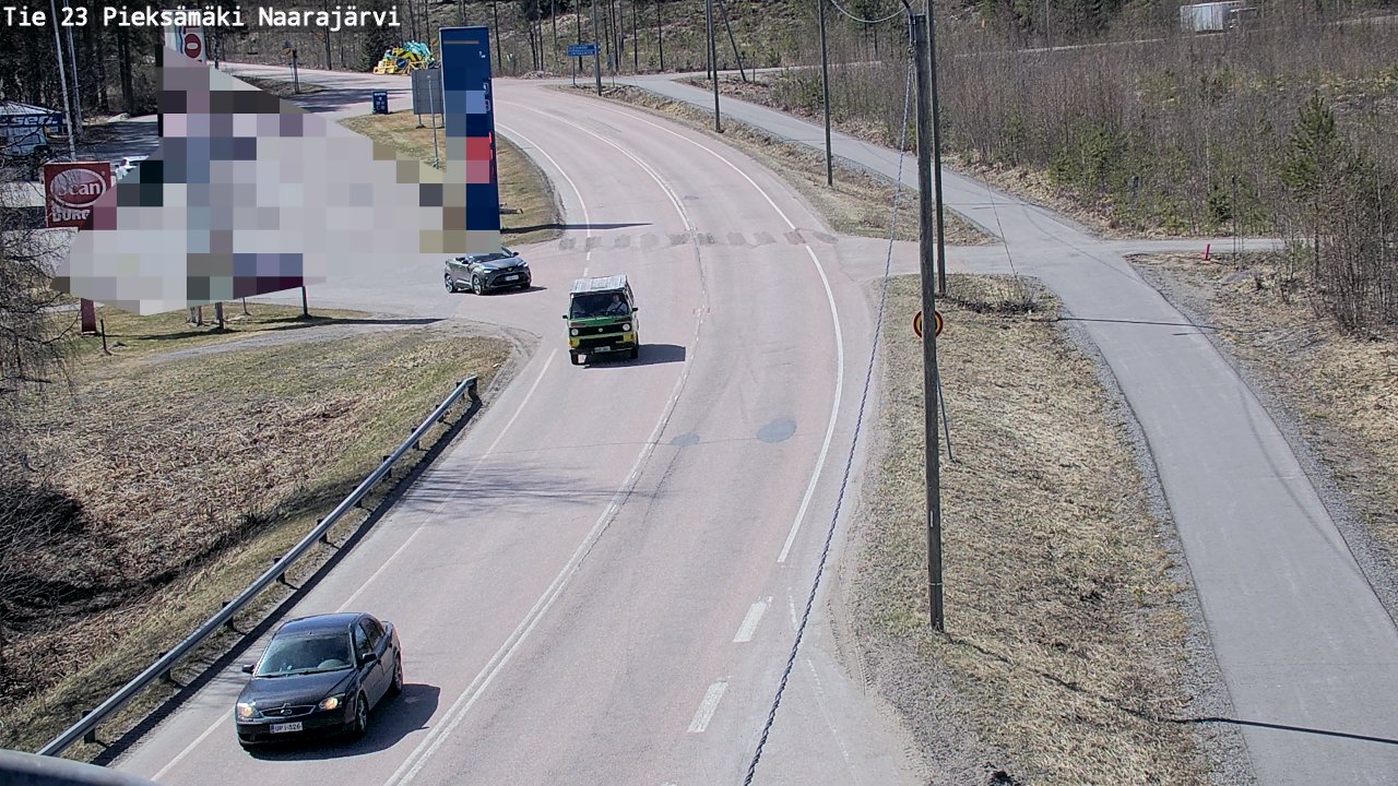 Weather Camera Image Väg 23 Pieksämäki, Naarajärvi, Pieksämäki, Etelä-Savo