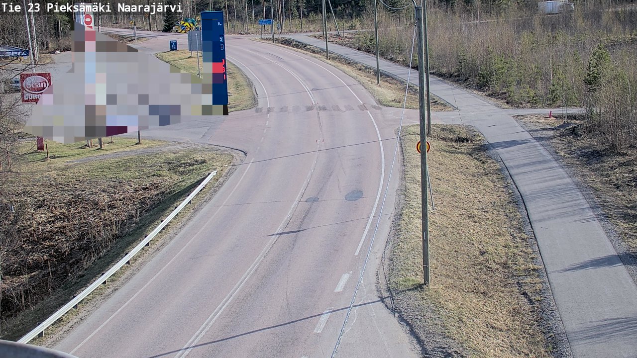 Weather Camera Image Väg 23 Pieksämäki, Naarajärvi, Pieksämäki, Etelä-Savo