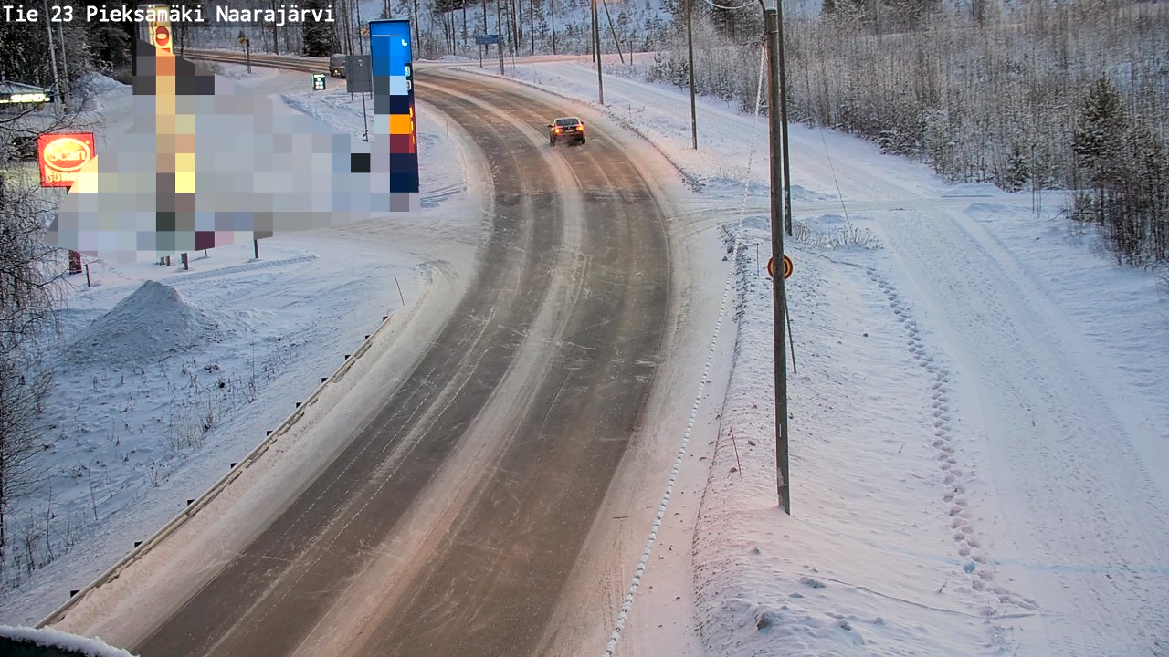 Weather Camera Image Road 23 Pieksämäki, Naarajärvi, Pieksämäki, Etelä-Savo