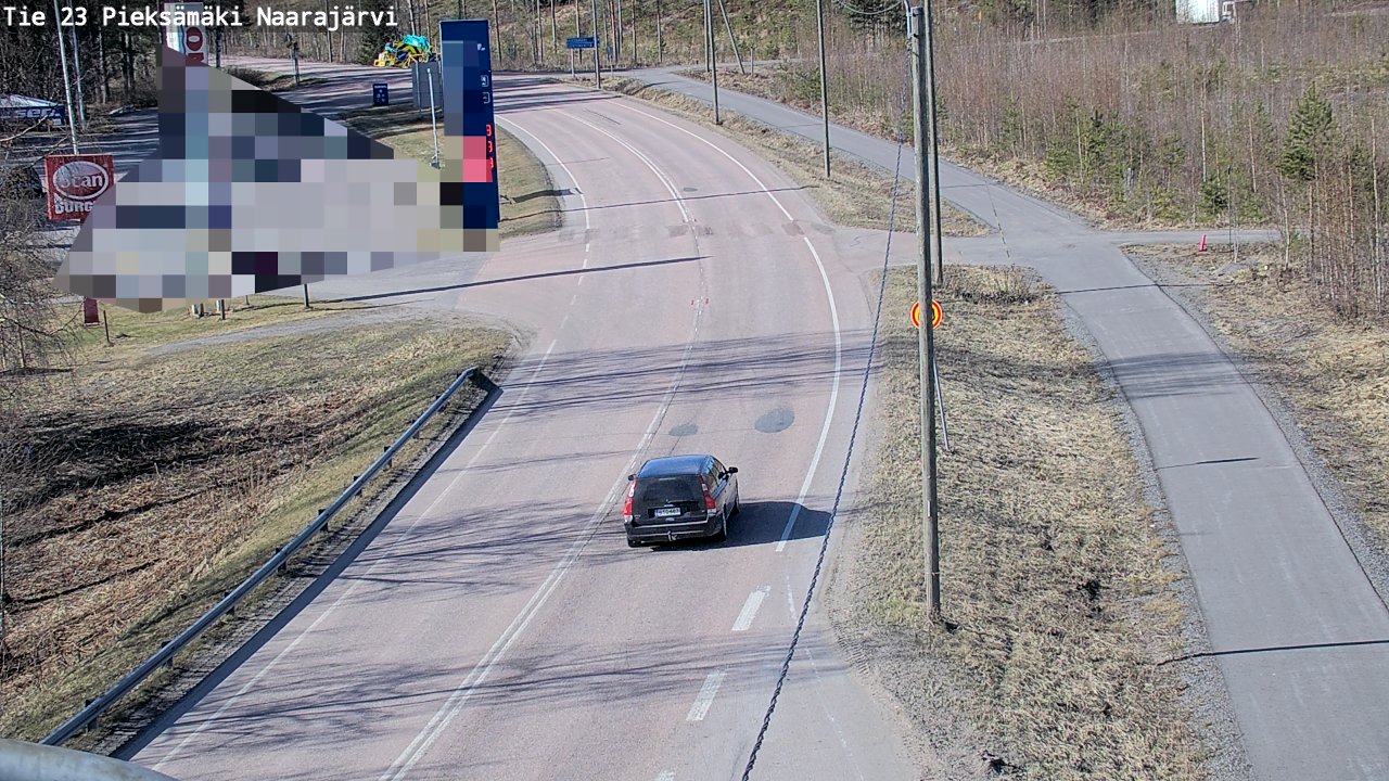 Weather Camera Image Väg 23 Pieksämäki, Naarajärvi, Pieksämäki, Etelä-Savo