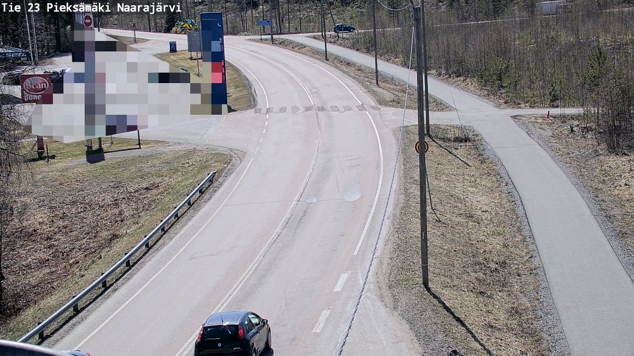 Weather Camera Image Väg 23 Pieksämäki, Naarajärvi, Pieksämäki, Etelä-Savo