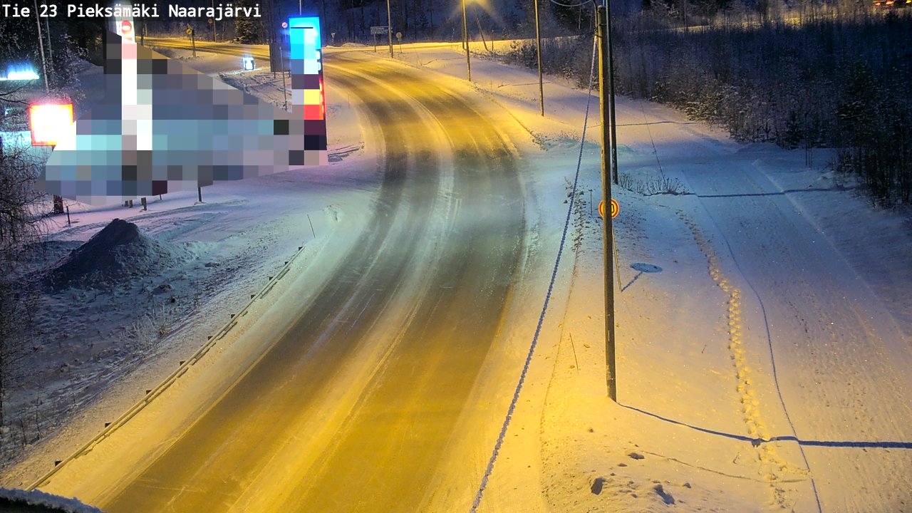 Weather Camera Image Road 23 Pieksämäki, Naarajärvi, Pieksämäki, Etelä-Savo