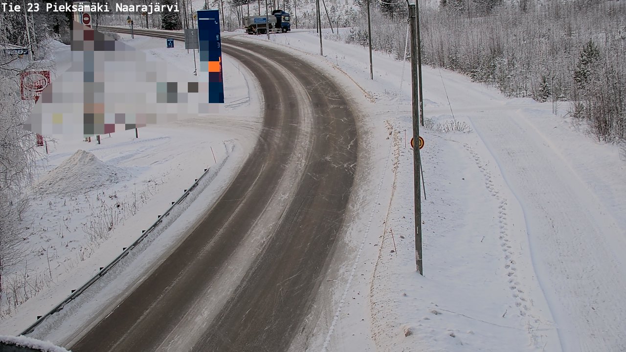 Weather Camera Image Road 23 Pieksämäki, Naarajärvi, Pieksämäki, Etelä-Savo