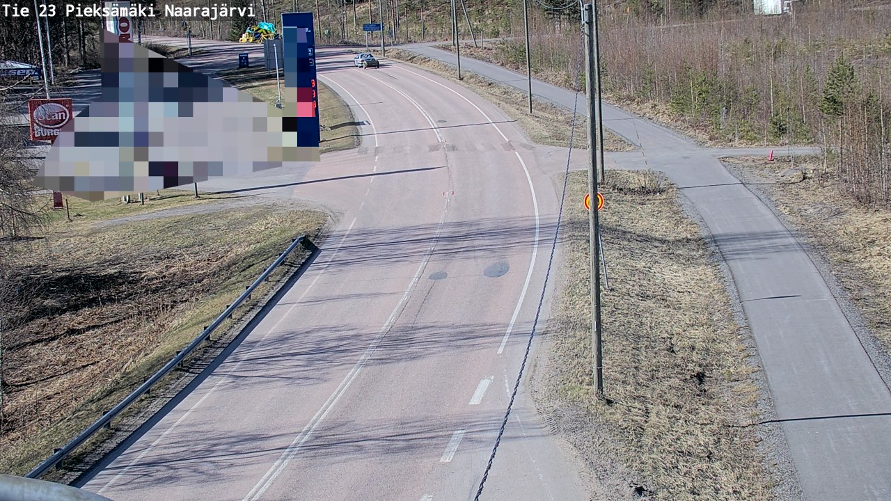 Weather Camera Image Väg 23 Pieksämäki, Naarajärvi, Pieksämäki, Etelä-Savo