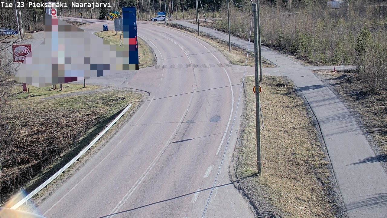 Weather Camera Image Väg 23 Pieksämäki, Naarajärvi, Pieksämäki, Etelä-Savo