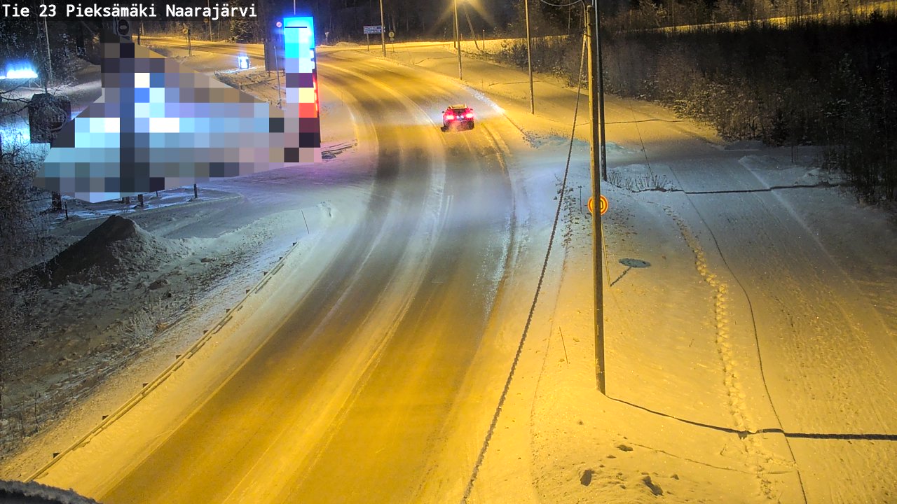 Weather Camera Image Road 23 Pieksämäki, Naarajärvi, Pieksämäki, Etelä-Savo