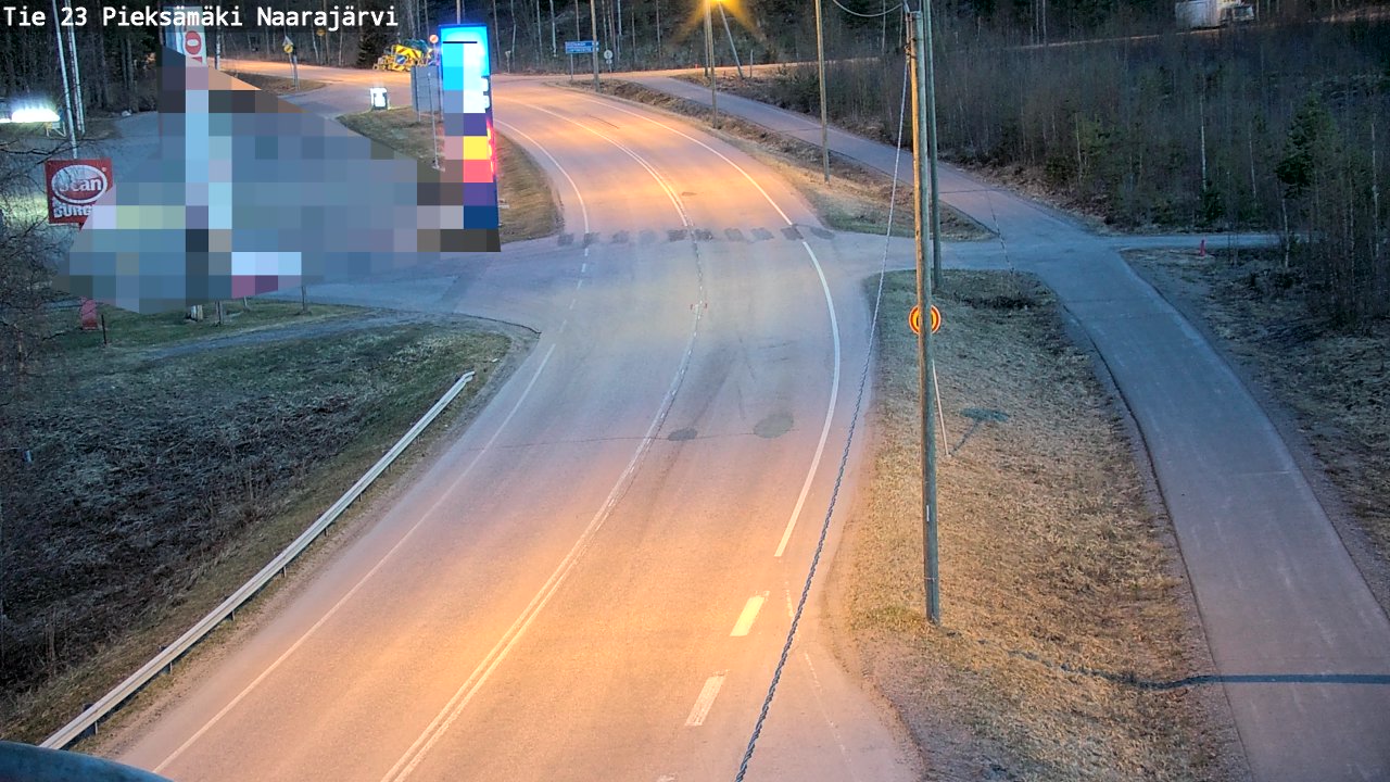 Weather Camera Image Väg 23 Pieksämäki, Naarajärvi, Pieksämäki, Etelä-Savo
