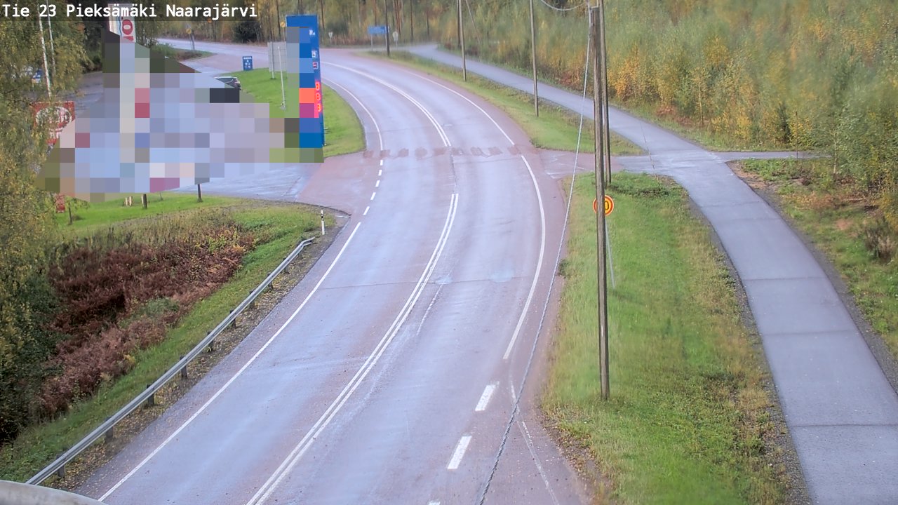 Weather Camera Image Väg 23 Pieksämäki, Naarajärvi, Pieksämäki, Etelä-Savo