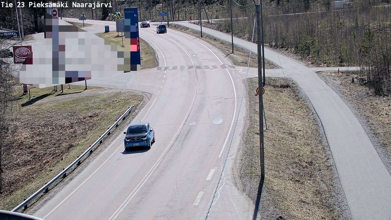 Weather Camera Image Väg 23 Pieksämäki, Naarajärvi, Pieksämäki, Etelä-Savo