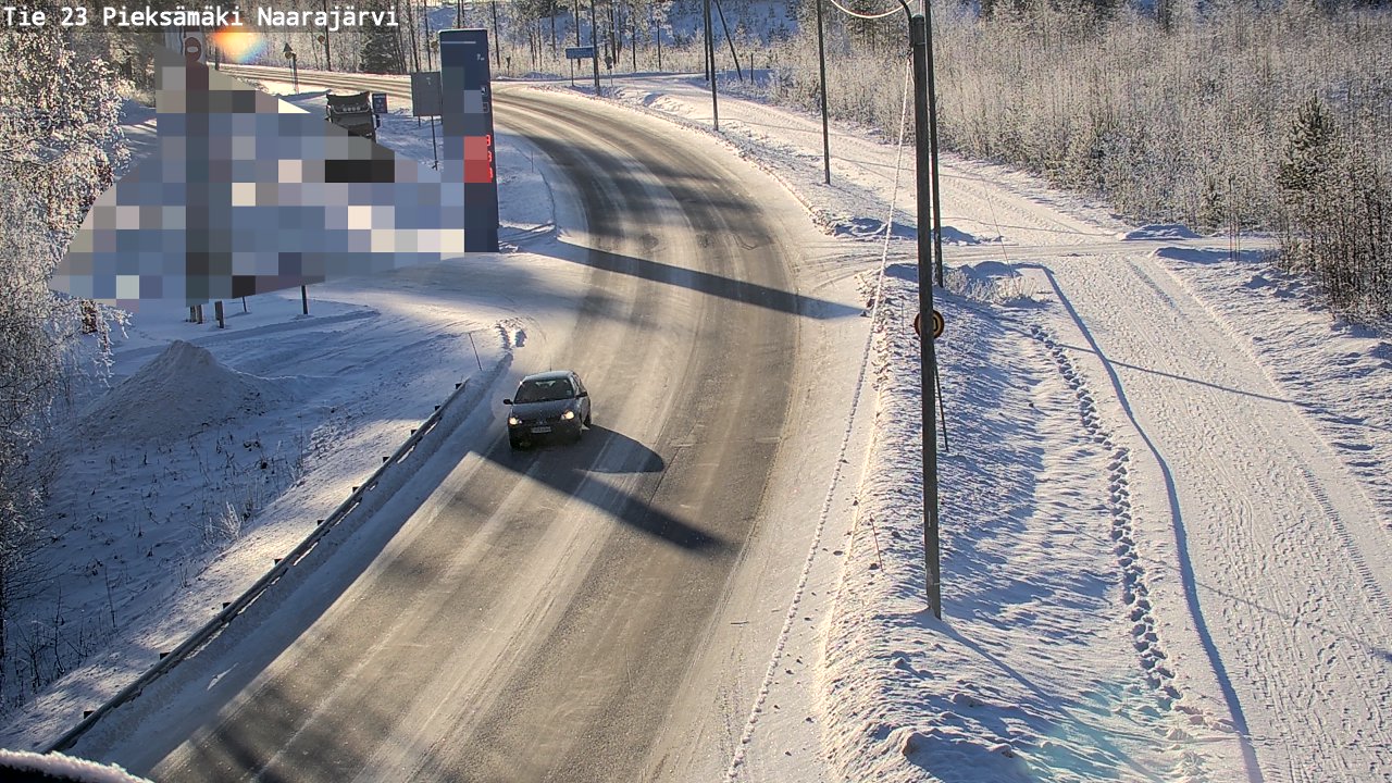 Weather Camera Image Road 23 Pieksämäki, Naarajärvi, Pieksämäki, Etelä-Savo