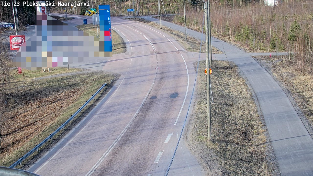 Weather Camera Image Väg 23 Pieksämäki, Naarajärvi, Pieksämäki, Etelä-Savo