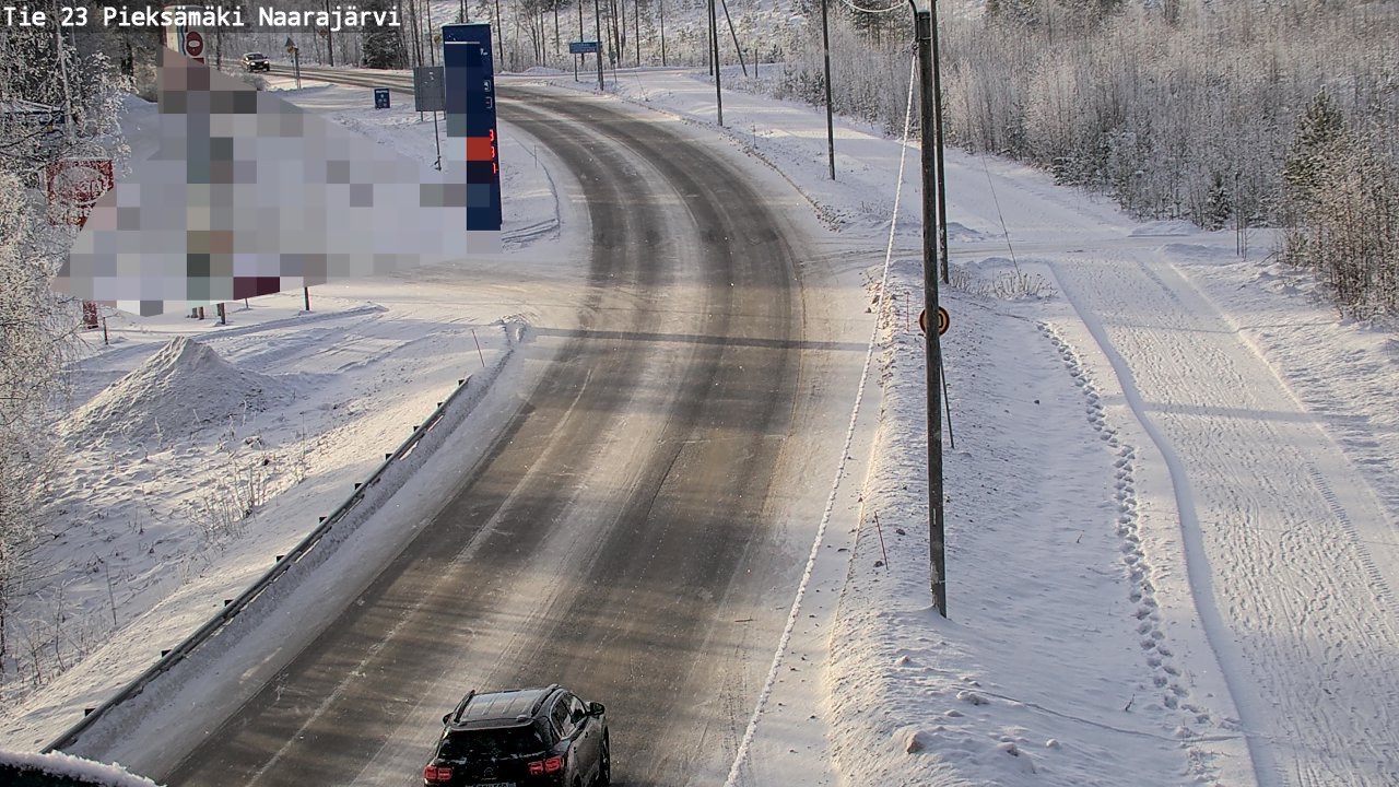 Weather Camera Image Road 23 Pieksämäki, Naarajärvi, Pieksämäki, Etelä-Savo