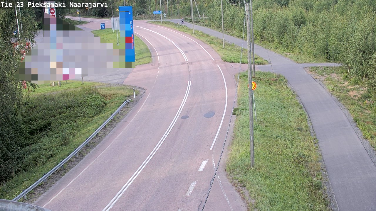 Weather Camera Image Road 23 Pieksämäki, Naarajärvi, Pieksämäki, Etelä-Savo