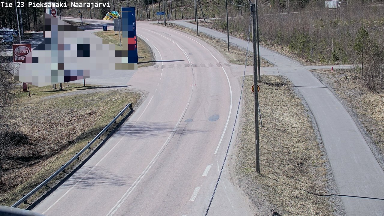 Weather Camera Image Väg 23 Pieksämäki, Naarajärvi, Pieksämäki, Etelä-Savo