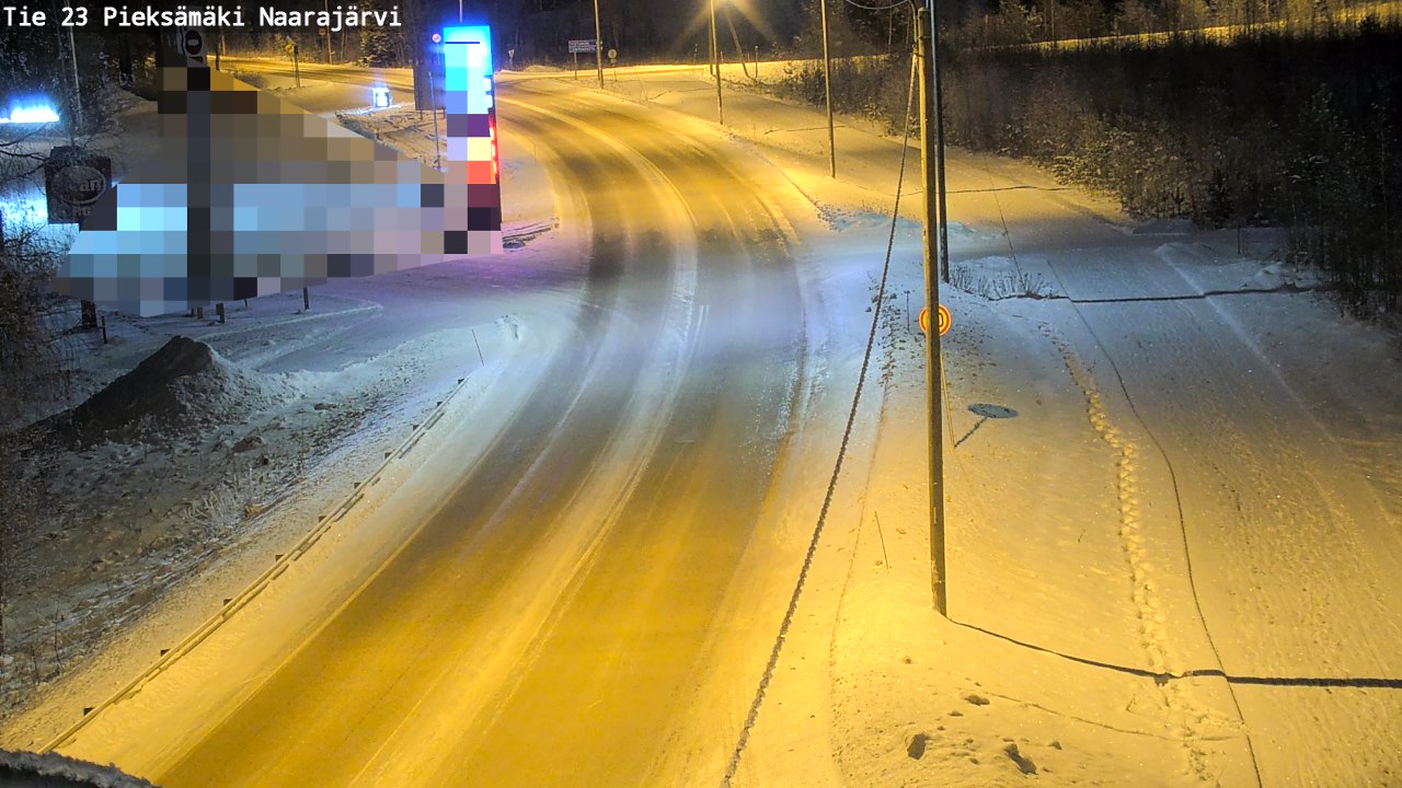 Weather Camera Image Road 23 Pieksämäki, Naarajärvi, Pieksämäki, Etelä-Savo