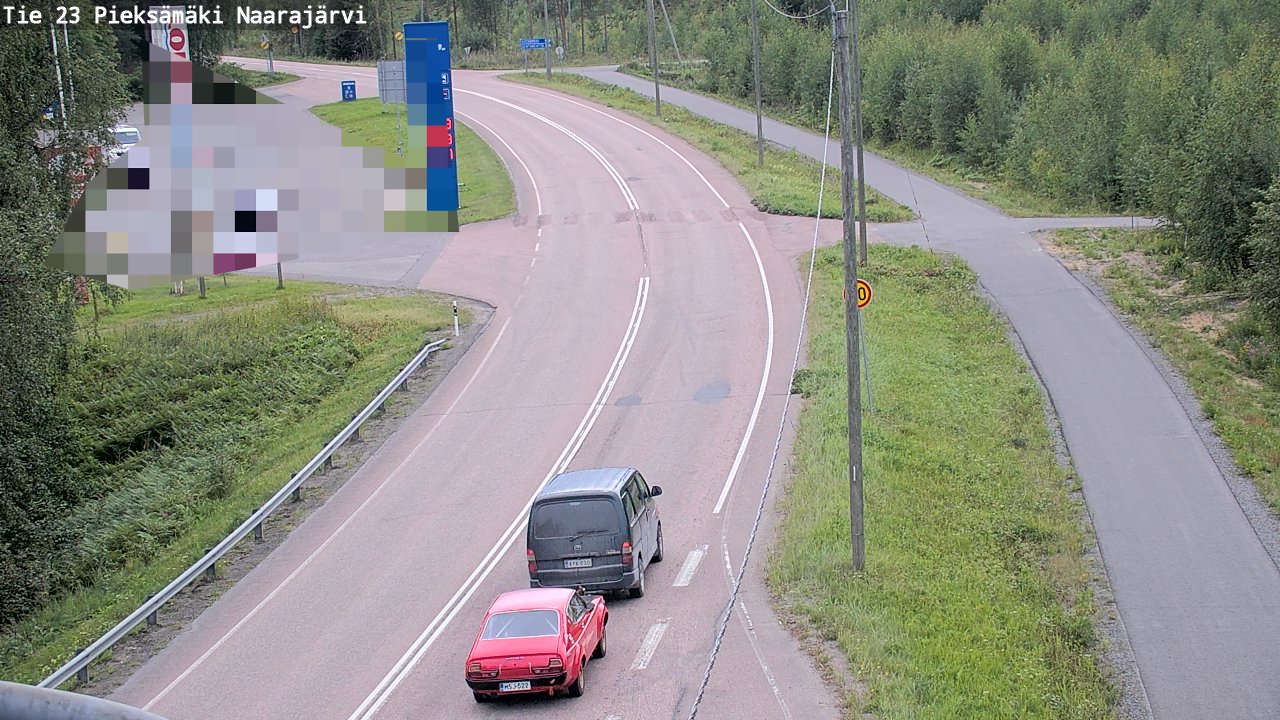 Weather Camera Image Väg 23 Pieksämäki, Naarajärvi, Pieksämäki, Etelä-Savo