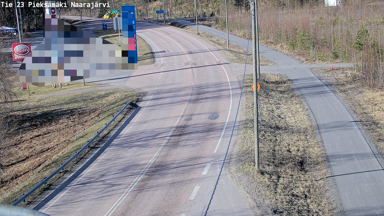 Weather Camera Image Väg 23 Pieksämäki, Naarajärvi, Pieksämäki, Etelä-Savo