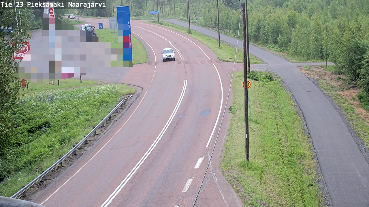 Weather Camera Image Väg 23 Pieksämäki, Naarajärvi, Pieksämäki, Etelä-Savo