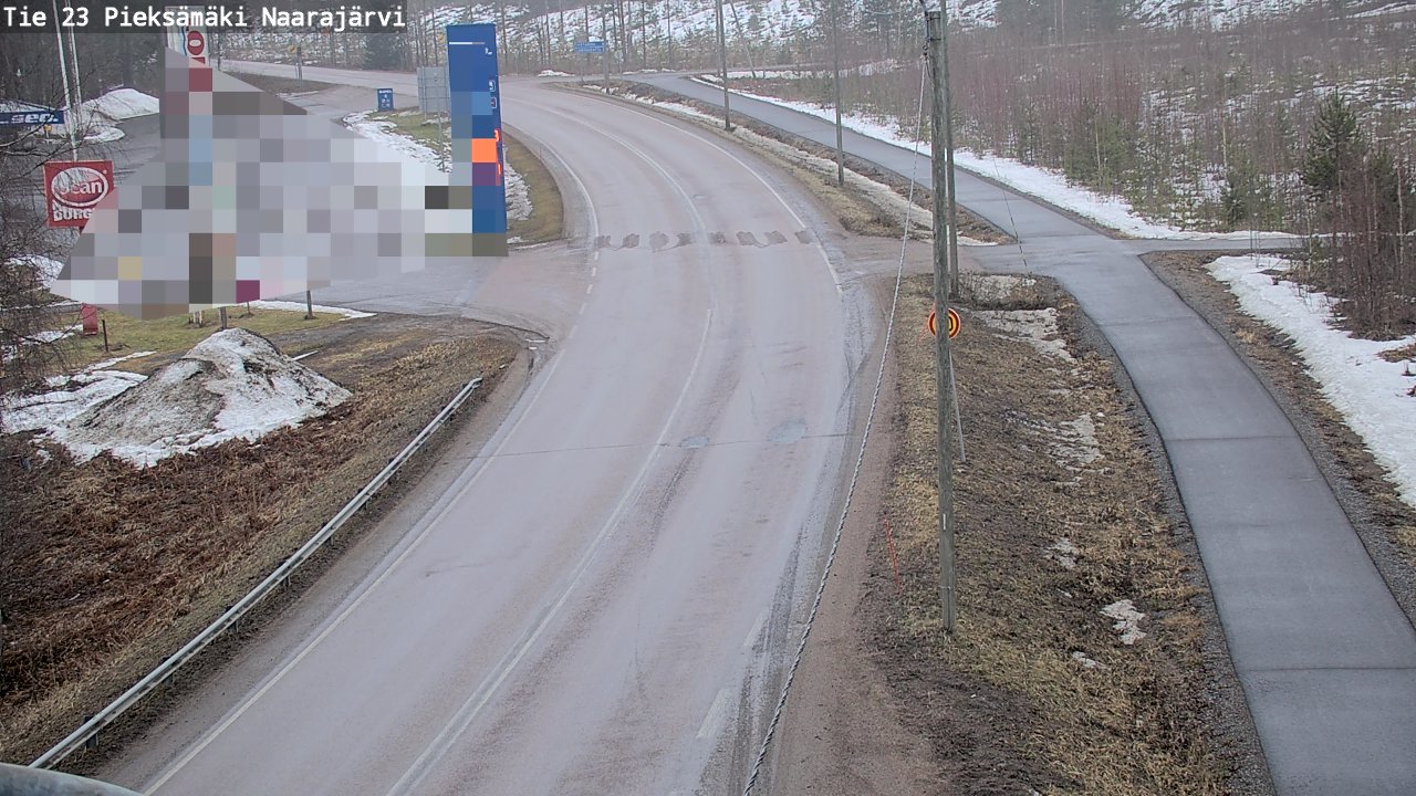 Weather Camera Image Road 23 Pieksämäki, Naarajärvi, Pieksämäki, Etelä-Savo