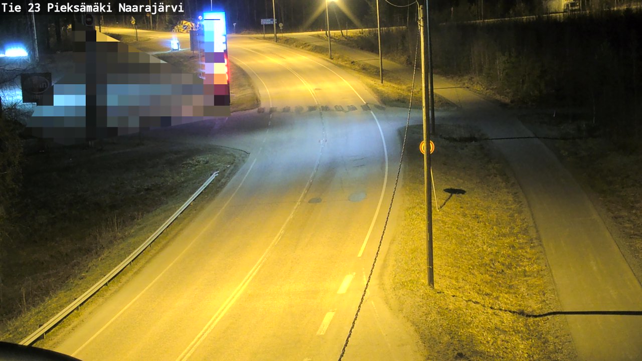 Weather Camera Image Väg 23 Pieksämäki, Naarajärvi, Pieksämäki, Etelä-Savo