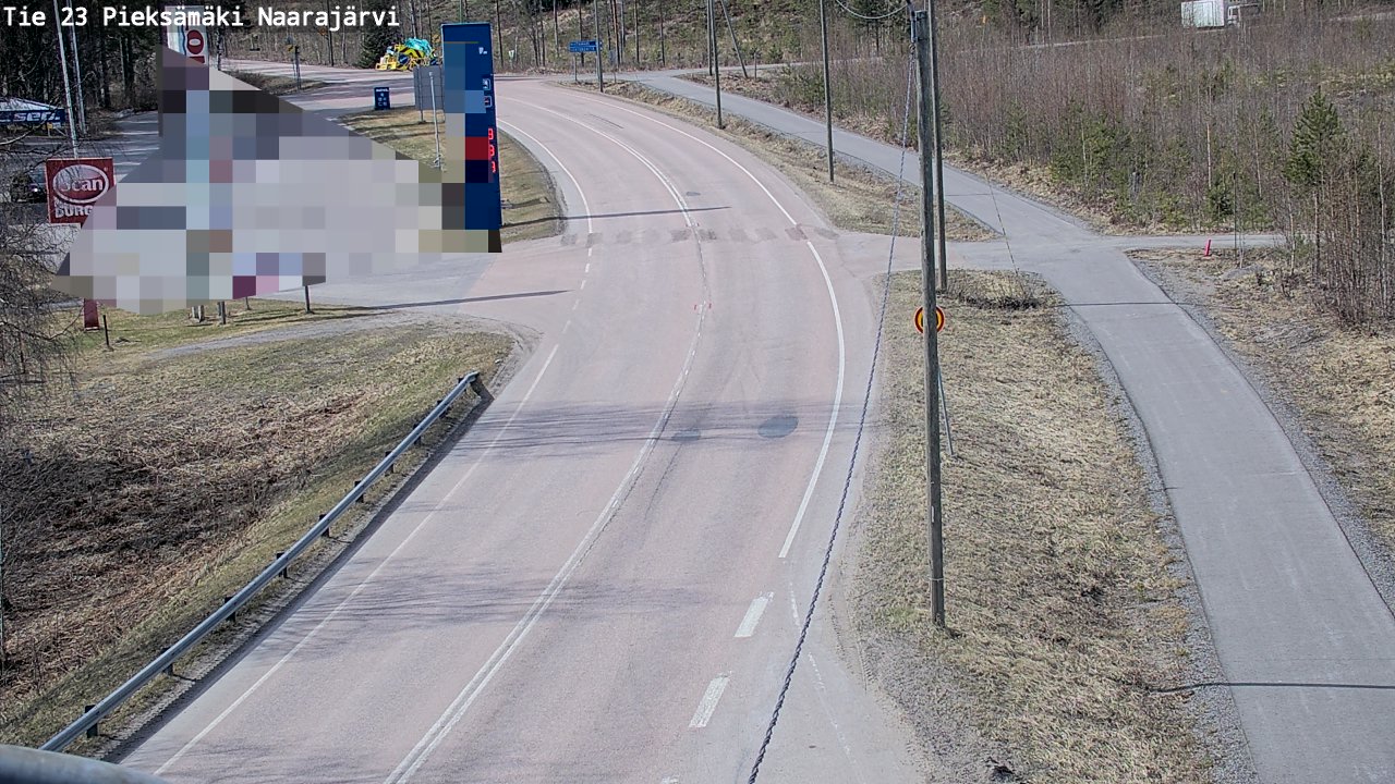 Weather Camera Image Väg 23 Pieksämäki, Naarajärvi, Pieksämäki, Etelä-Savo