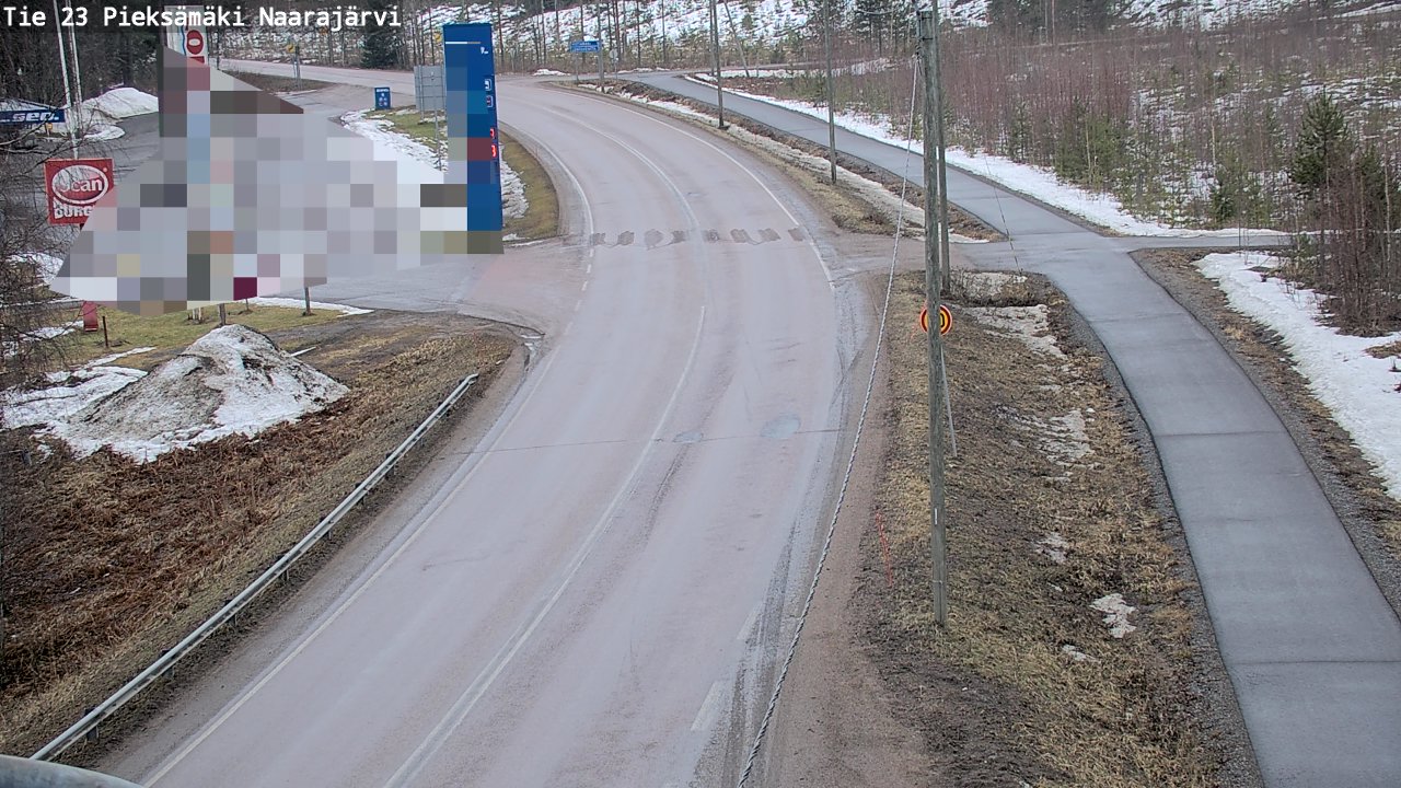 Weather Camera Image Road 23 Pieksämäki, Naarajärvi, Pieksämäki, Etelä-Savo